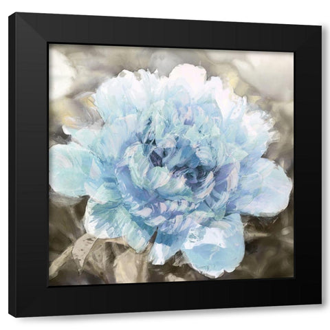 Solo Blue I Black Modern Wood Framed Art Print by Sullivan, Shawna