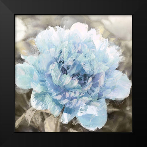 Solo Blue I Black Modern Wood Framed Art Print by Sullivan, Shawna