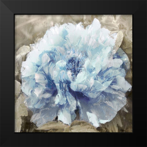 Solo Blue II Black Modern Wood Framed Art Print by Sullivan, Shawna