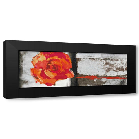 Metallic Pop Flower II Black Modern Wood Framed Art Print with Double Matting by Ward, Sarah