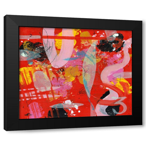 Valentine Black Modern Wood Framed Art Print with Double Matting by Stevenett, Diane