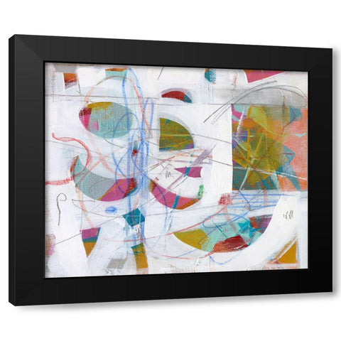 Ocean Fragments Black Modern Wood Framed Art Print by Stevenett, Diane