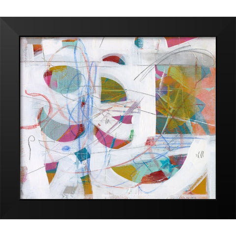 Ocean Fragments Black Modern Wood Framed Art Print by Stevenett, Diane