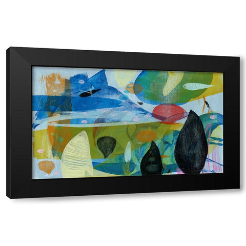 Under the Red Sun Black Modern Wood Framed Art Print by Stevenett, Diane