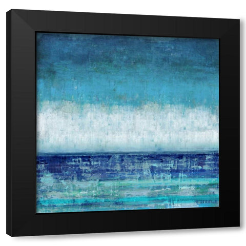 Blue Horizions Black Modern Wood Framed Art Print with Double Matting by Hamilton, Taylor