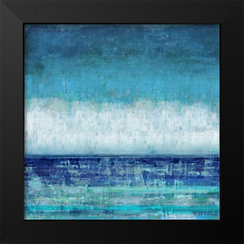 Blue Horizions Black Modern Wood Framed Art Print by Hamilton, Taylor