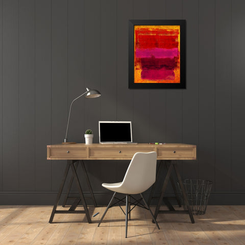 Passionate Black Modern Wood Framed Art Print by Hamilton, Taylor