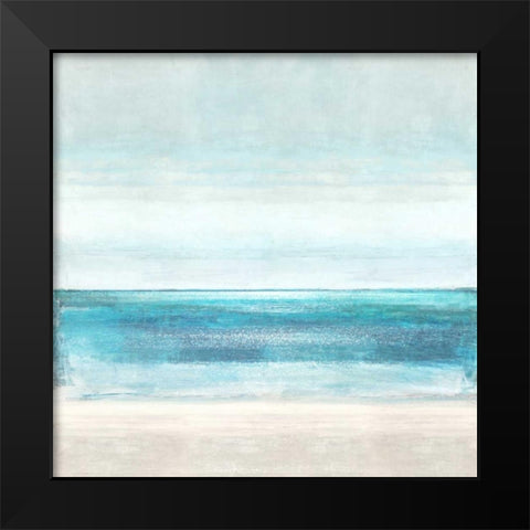 Azure Horizon Black Modern Wood Framed Art Print by Hamilton, Taylor
