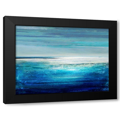 Reflection on the Horizon II Black Modern Wood Framed Art Print with Double Matting by Hamilton, Taylor