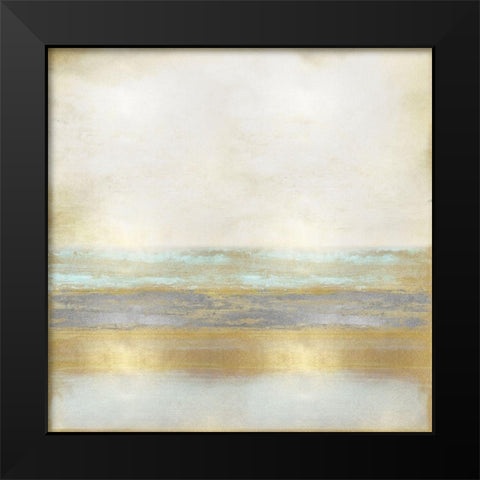 Golden Reflection Black Modern Wood Framed Art Print by Hamilton, Taylor