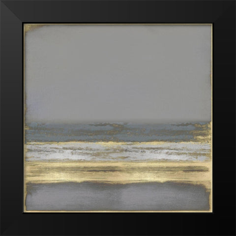 Gold on Gray Black Modern Wood Framed Art Print by Hamilton, Taylor