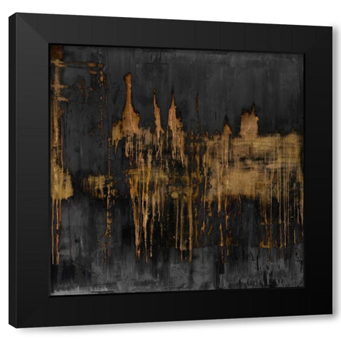 Variations Black Modern Wood Framed Art Print with Double Matting by Conley, Tom