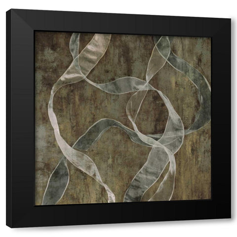 Cascade Black Modern Wood Framed Art Print by Hamilton, Todd