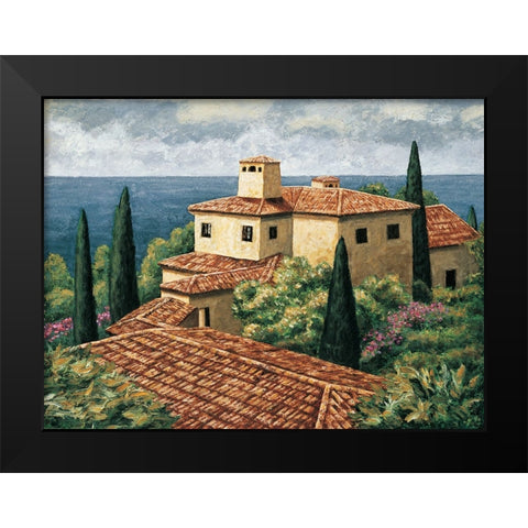 Del Mar Villa Black Modern Wood Framed Art Print by Young, Thomas