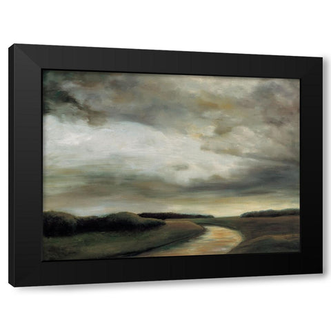 Light on the Water I Black Modern Wood Framed Art Print with Double Matting by Mitchell, Todd