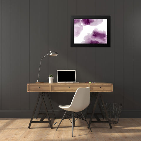 Elevate in Amethyst Black Modern Wood Framed Art Print by Mitchell, Lauren