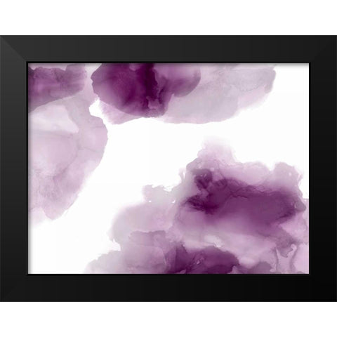 Elevate in Amethyst Black Modern Wood Framed Art Print by Mitchell, Lauren