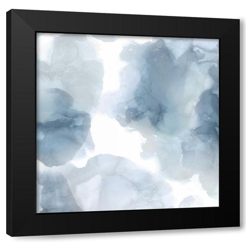 Elevate in Blue Black Modern Wood Framed Art Print by Mitchell, Lauren