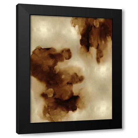 Entice in Bronze Black Modern Wood Framed Art Print by Mitchell, Lauren