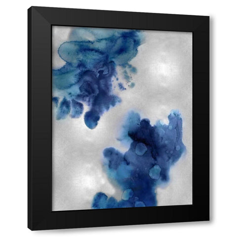 Entice in Indigo II Black Modern Wood Framed Art Print with Double Matting by Mitchell, Lauren