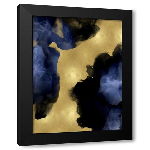 Midnight Gold I Black Modern Wood Framed Art Print with Double Matting by Mitchell, Lauren