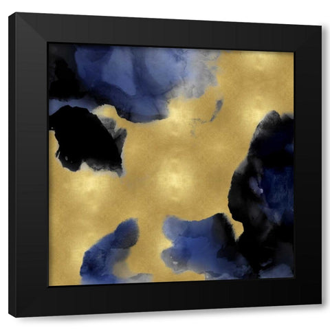 Midnight Gold II Black Modern Wood Framed Art Print by Mitchell, Lauren