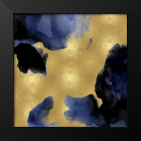 Midnight Gold II Black Modern Wood Framed Art Print by Mitchell, Lauren