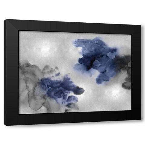 Tempting in Indigo Black Modern Wood Framed Art Print by Mitchell, Lauren