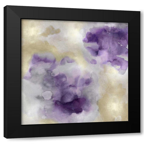 Whisper in Amethyst II Black Modern Wood Framed Art Print with Double Matting by Mitchell, Lauren