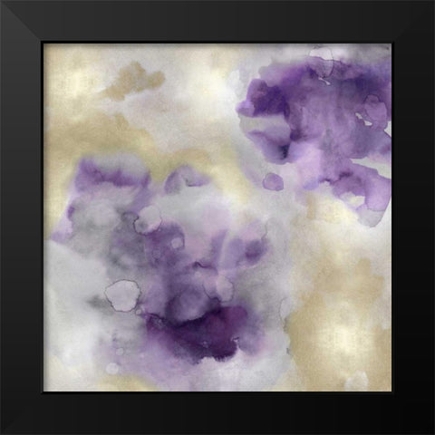 Whisper in Amethyst II Black Modern Wood Framed Art Print by Mitchell, Lauren