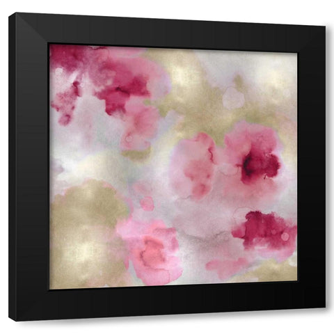 Whisper in Blush I Black Modern Wood Framed Art Print by Mitchell, Lauren