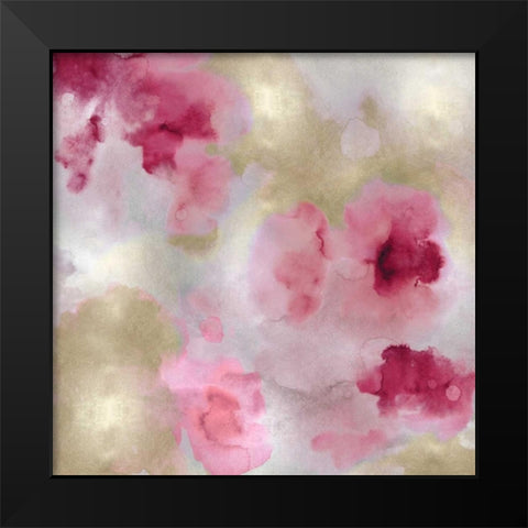 Whisper in Blush I Black Modern Wood Framed Art Print by Mitchell, Lauren