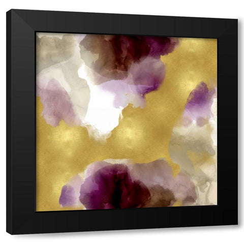Whisper in Plum Black Modern Wood Framed Art Print by Mitchell, Lauren