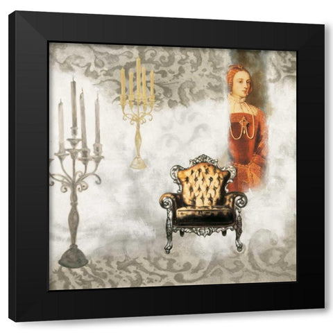 Vincennes II Black Modern Wood Framed Art Print by Deleau, Valerie