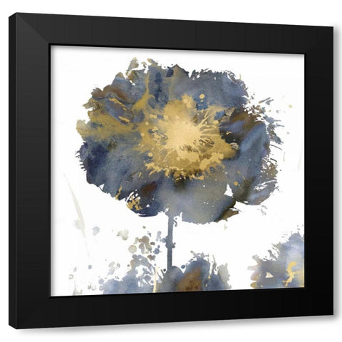 Flower Burst I Black Modern Wood Framed Art Print by Austin, Vanessa