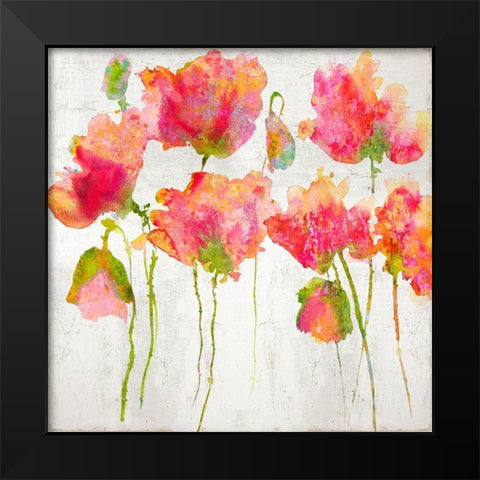 Gatherin in Pink II Black Modern Wood Framed Art Print by Austin, Vanessa