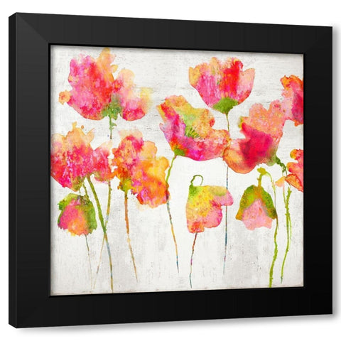 Gathering in Pink I Black Modern Wood Framed Art Print with Double Matting by Austin, Vanessa