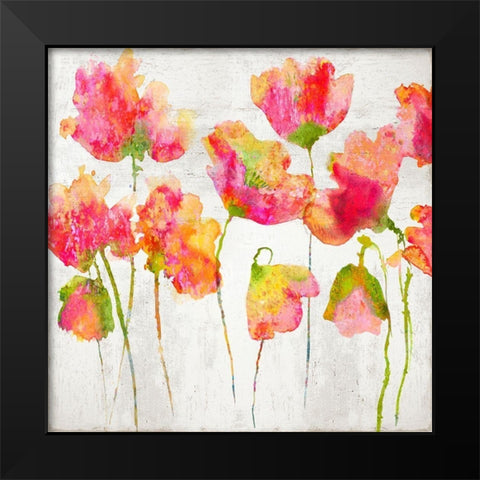 Gathering in Pink I Black Modern Wood Framed Art Print by Austin, Vanessa