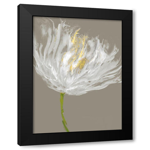 White Tulips I Black Modern Wood Framed Art Print with Double Matting by Austin, Vanessa