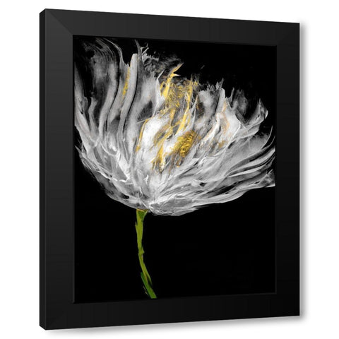 Tulips on Black I Black Modern Wood Framed Art Print by Austin, Vanessa