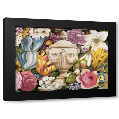 Floral Festa I Black Modern Wood Framed Art Print by Huntington, Virginia