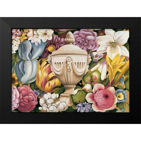 Floral Festa I Black Modern Wood Framed Art Print by Huntington, Virginia