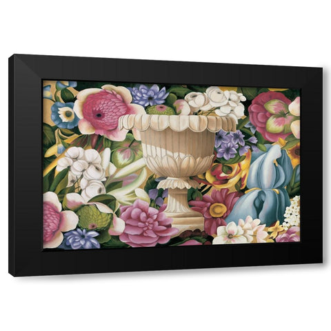 Floral Festa II Black Modern Wood Framed Art Print by Huntington, Virginia