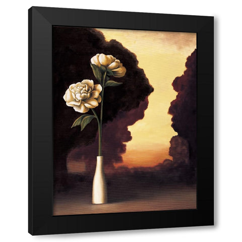 Floral Sunrise I Black Modern Wood Framed Art Print by Huntington, Virginia