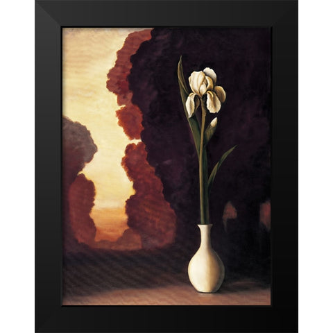 Floral Sunrise II Black Modern Wood Framed Art Print by Huntington, Virginia