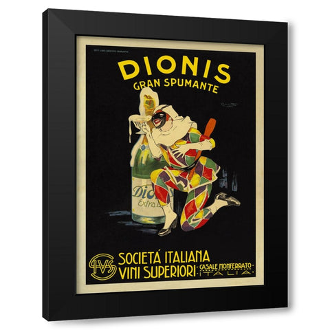 Dionis, 1925 ca. Black Modern Wood Framed Art Print by Codognato, Plinio