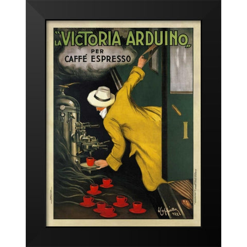 Victoria Arduino-1922 Black Modern Wood Framed Art Print by Cappiello, Leonetto