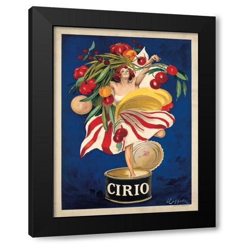 Cirio Black Modern Wood Framed Art Print with Double Matting by Cappiello, Leonetto
