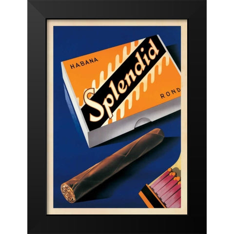 Splendid Habana-1930 Black Modern Wood Framed Art Print by Neukomm, Fred