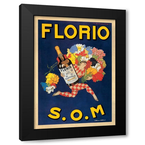 Florio-1915 Black Modern Wood Framed Art Print with Double Matting by Dudovich, Marcello